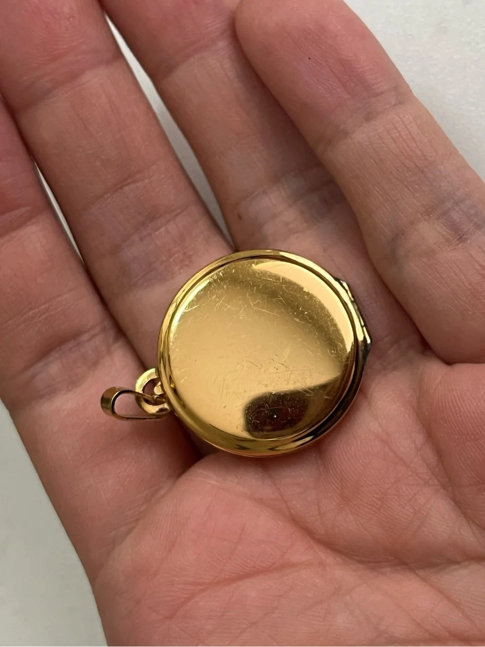 Vintage Monet Flower Locket - Goldtone Charm or Pendant - Picture 5 of 6